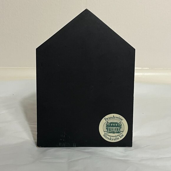 Brandywine Woodcrafts Villages & Lighthouses Wooden Shelf Sitter Welcome - Picture 2 of 3